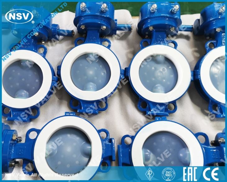 PTFE Lined Carbon Steel Butterfly Valve