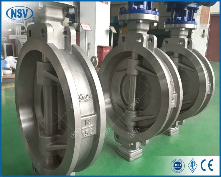 904L Triple Eccentric Wafer Butterfly Valve best