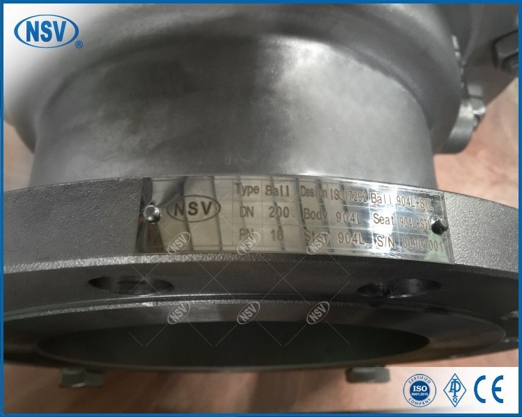 904L Two Piece Trunnion Ball Valve manufacturers