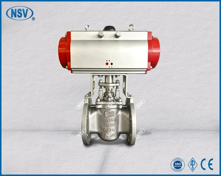 DN150 Pneumatic CF3M Plug Valve