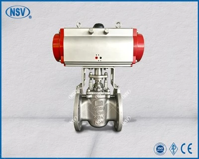 DN150 Pneumatic CF3M Plug Valve