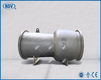 Large-Diameter Axial Flow Check Valve